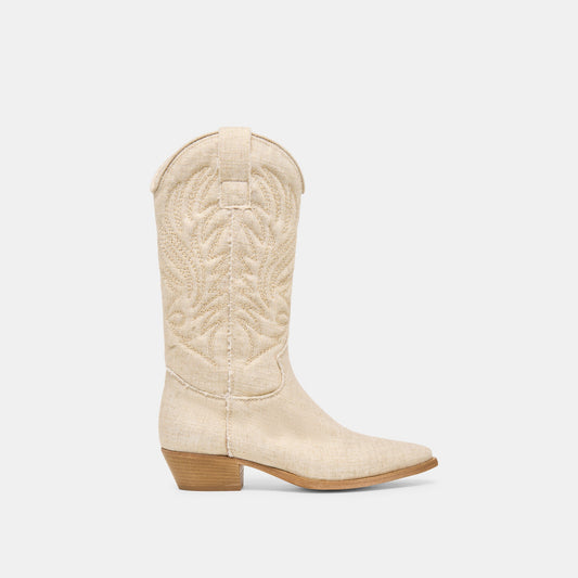 Tanner Bone Fabric Boots | Dolce Vita