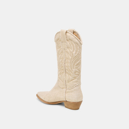 Tanner Bone Fabric Boots | Dolce Vita