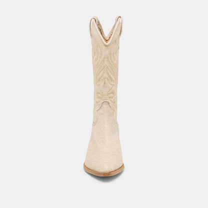 Tanner Bone Fabric Boots | Dolce Vita