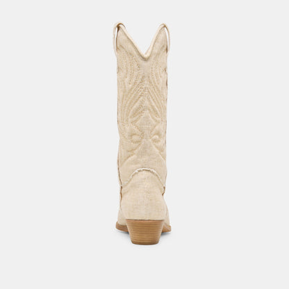 Tanner Bone Fabric Boots | Dolce Vita