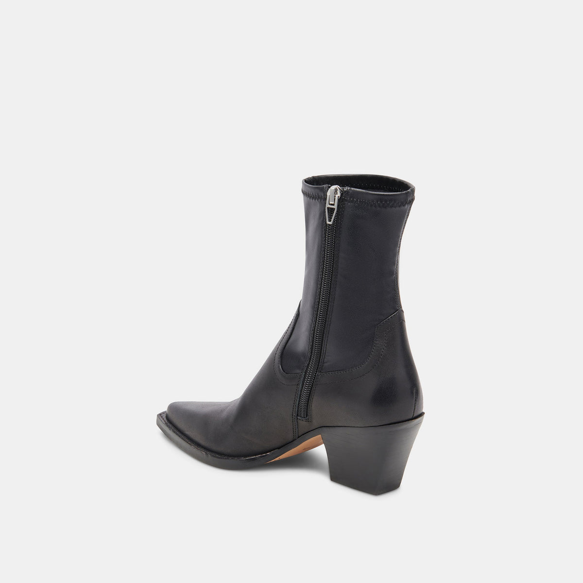 Rutger Boots Black Leather | Women's Black Leather Mid-Ankle Boots
 – Dolce Vita | Dolce Vita