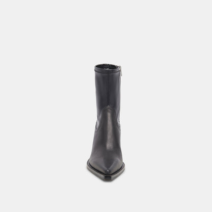 Rutger Boots Black Leather | Women's Black Leather Mid-Ankle Boots
 – Dolce Vita | Dolce Vita
