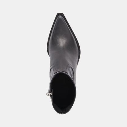 Rutger Boots Black Leather | Women's Black Leather Mid-Ankle Boots
 – Dolce Vita | Dolce Vita