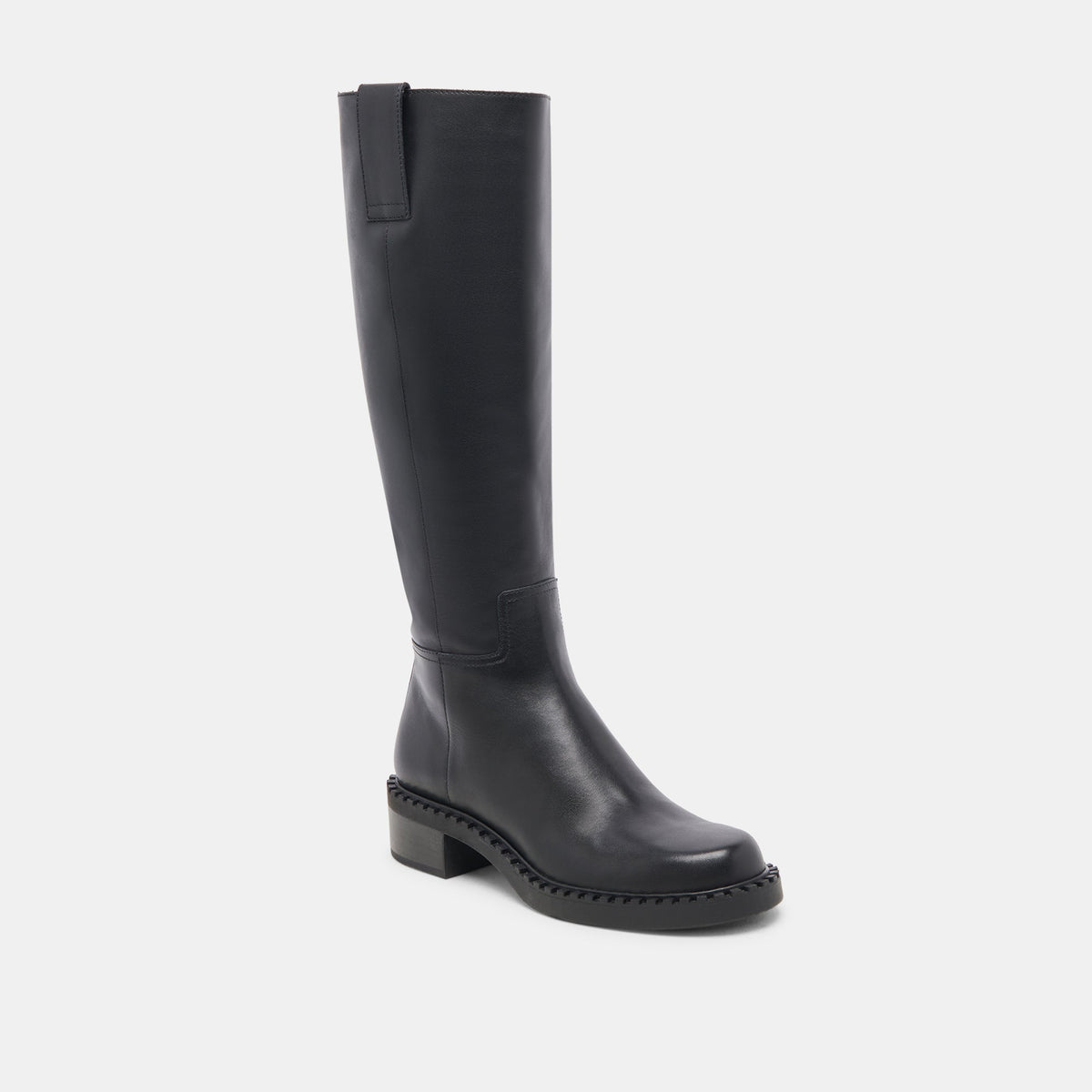 Glory H2O Waterproof Black Leather Wide Calf Boots | Dolce Vita