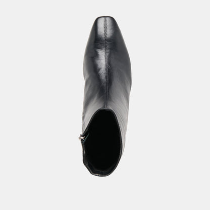 Tarine Black Leather Booties | Dolce Vita