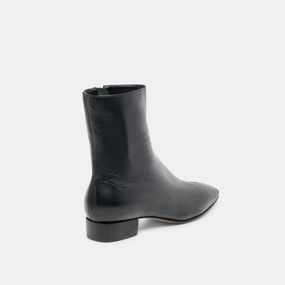 Tarine Black Leather Booties | Dolce Vita