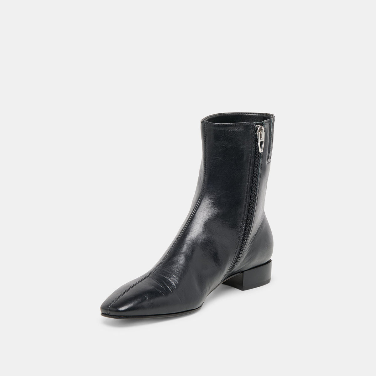 Tarine Black Leather Booties | Dolce Vita