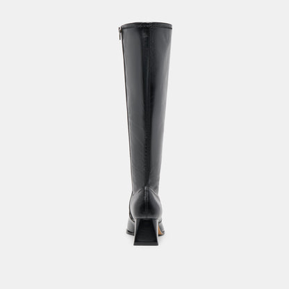 Alivia Black Leather Boots | Dolce Vita