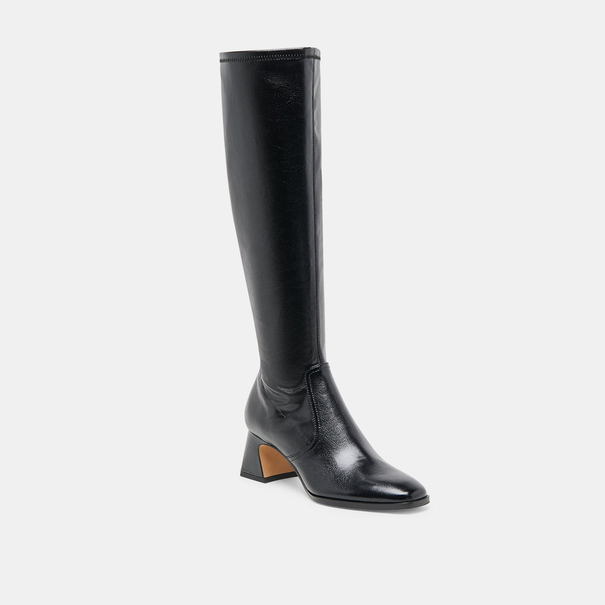 Alivia Black Leather Boots | Dolce Vita