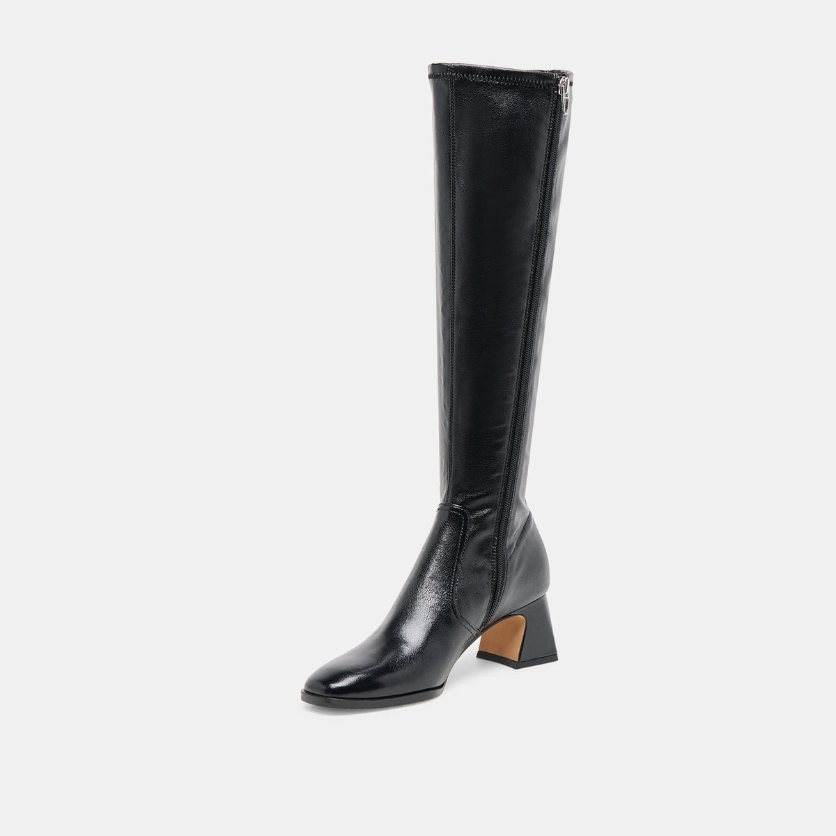 Alivia Black Leather Boots | Dolce Vita