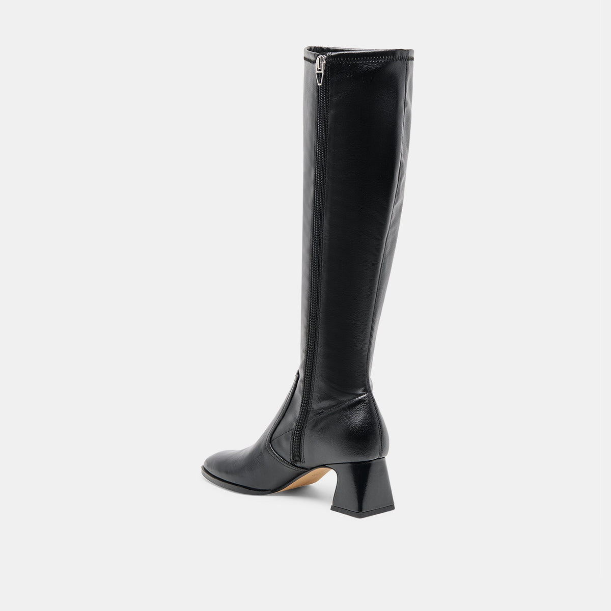 Alivia Black Leather Boots | Dolce Vita