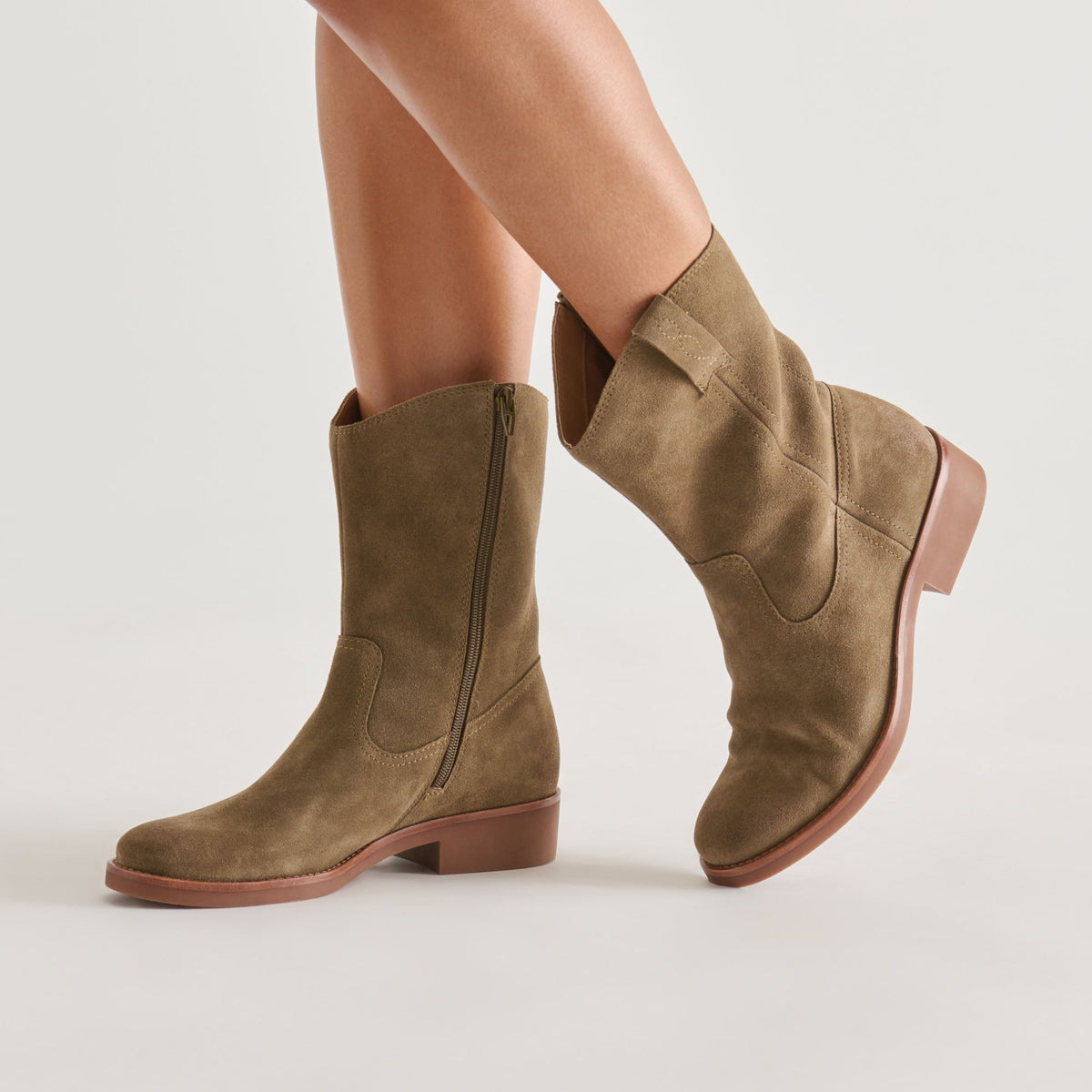 Haline H2O Olive Suede Waterproof Boots | Dolce Vita