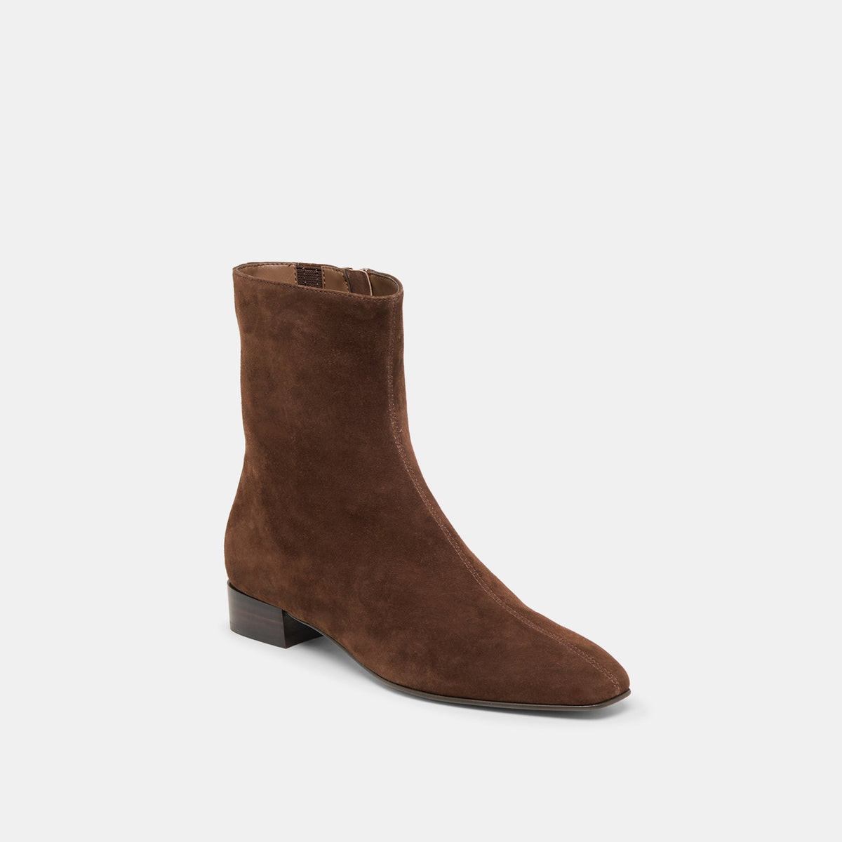Tarine Dk Brown Nubuck Booties | Dolce Vita