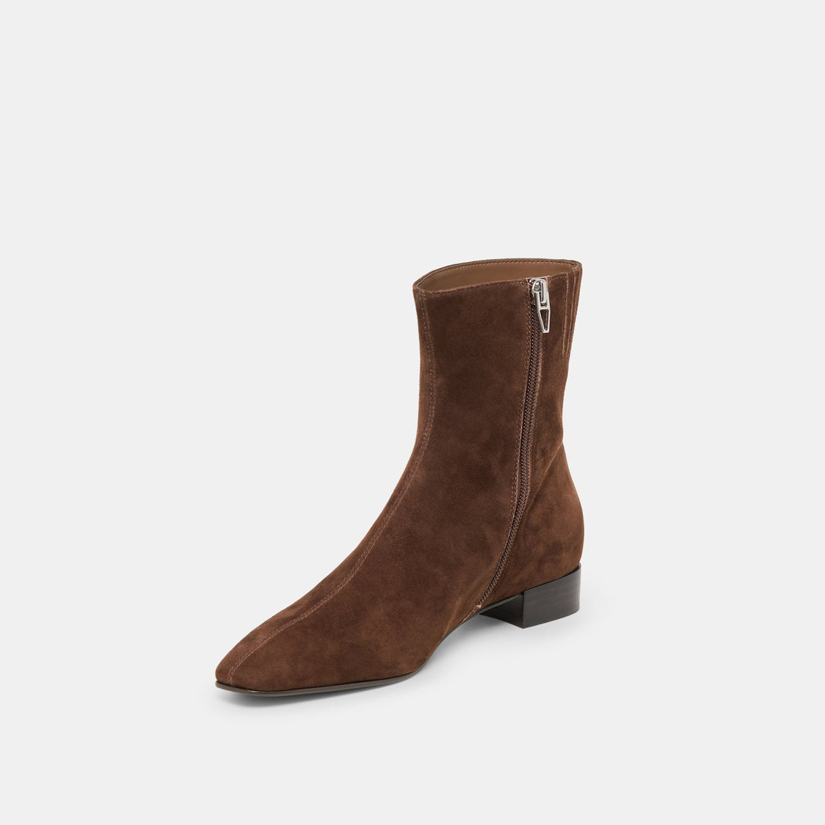 Tarine Dk Brown Nubuck Booties | Dolce Vita