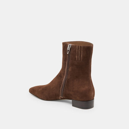 Tarine Dk Brown Nubuck Booties | Dolce Vita