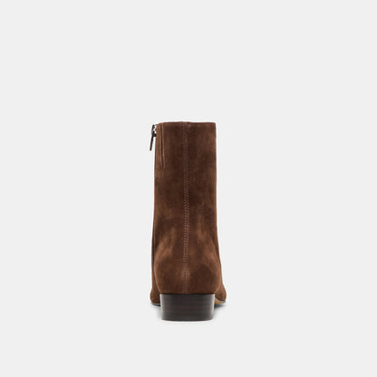 Tarine Dk Brown Nubuck Booties | Dolce Vita