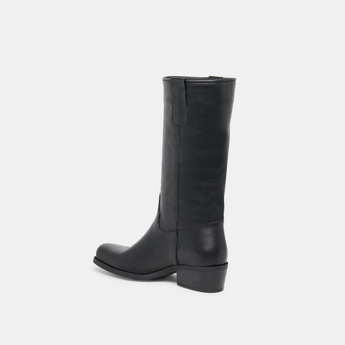 Romie Black Leather Boots | Dolce Vita