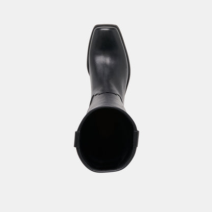 Romie Black Leather Boots | Dolce Vita
