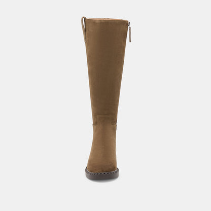 Glory H2O Waterproof Olive Suede Wide Calf Boots | Dolce Vita