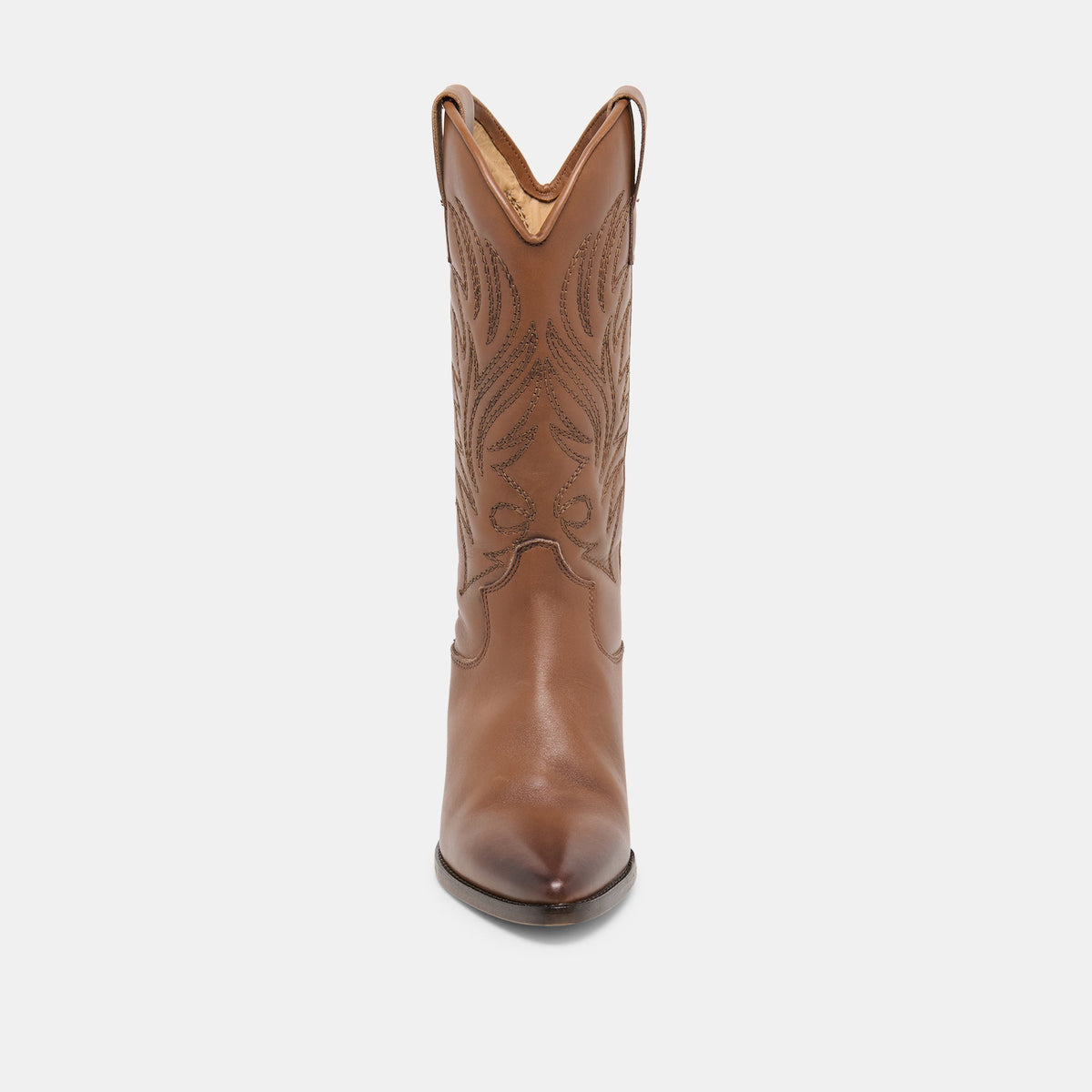 Tanner Chestnut Leather Boots | Dolce Vita