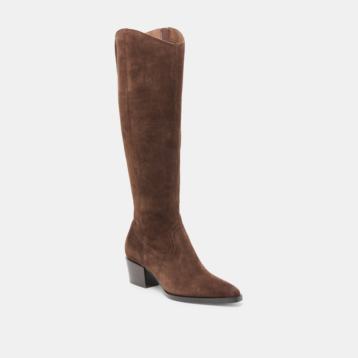 Virona H2O Waterproof Dk Brown Suede Extra Wide Calf Boots | Dolce Vita