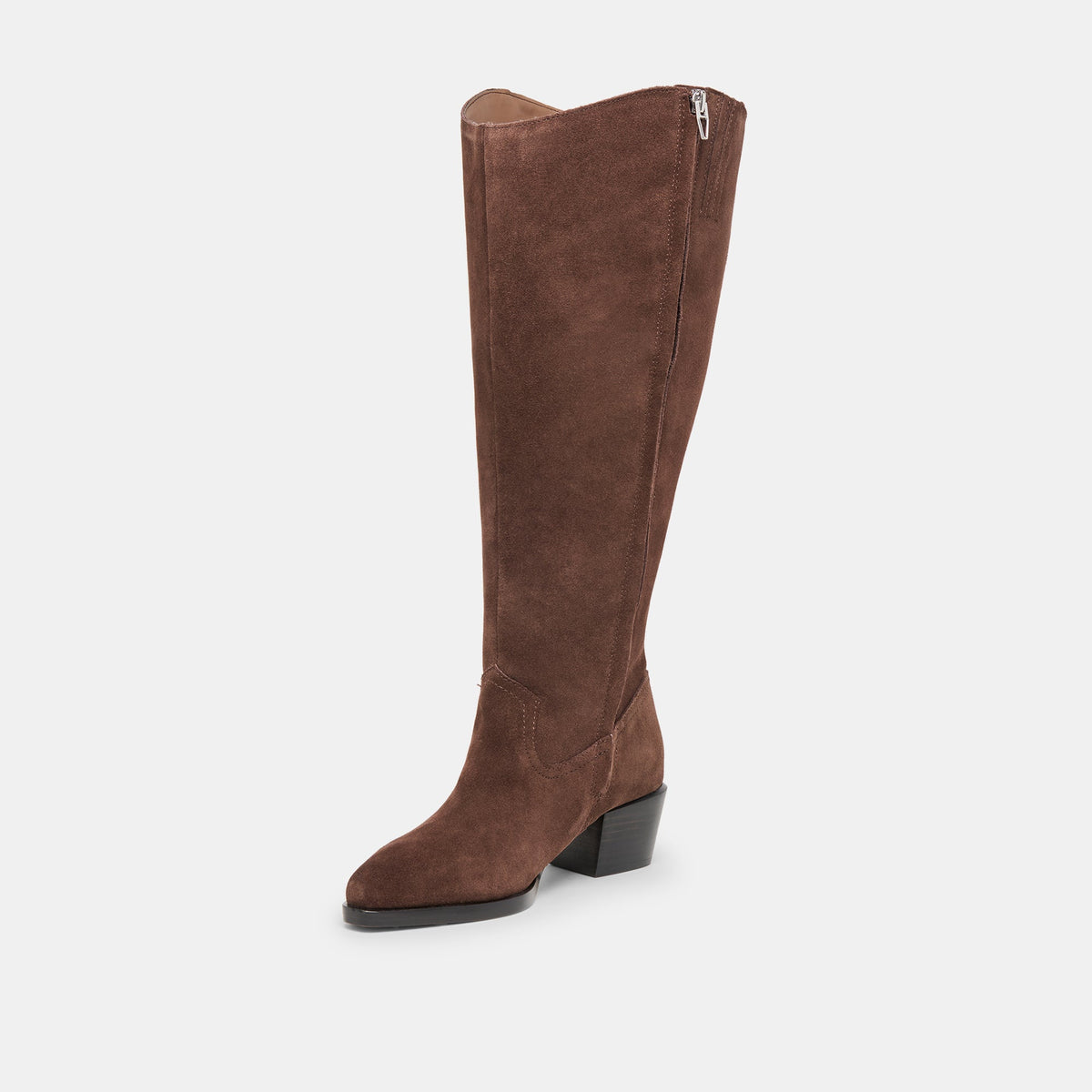 Virona H2O Waterproof Dk Brown Suede Extra Wide Calf Boots | Dolce Vita