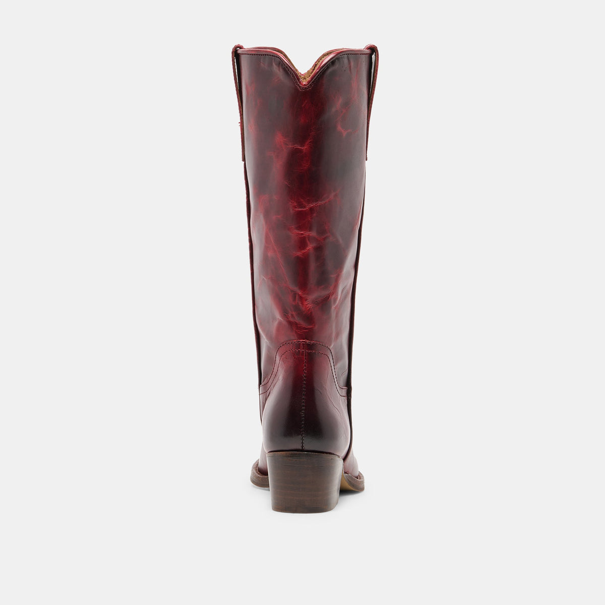 VIGLA Garnet Leather Pointed-Toe Western Boots | Dolce Vita