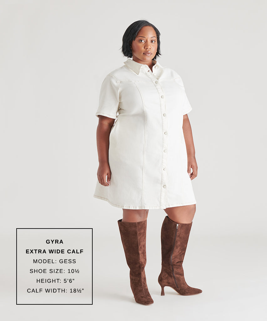 Gyra Extra Wide Calf Brown Suede Boots | Suede Wide Calf Boots
 – Dolce Vita | Dolce Vita