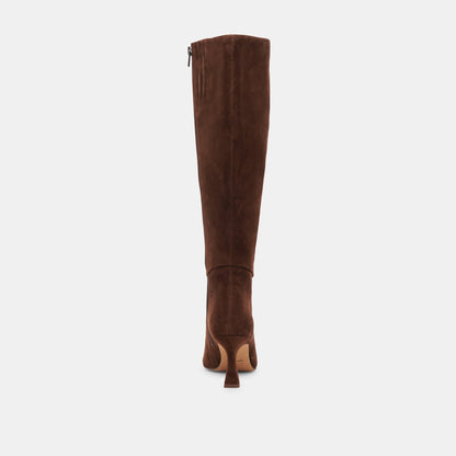 Gyra Extra Wide Calf Brown Suede Boots | Suede Wide Calf Boots
 – Dolce Vita | Dolce Vita