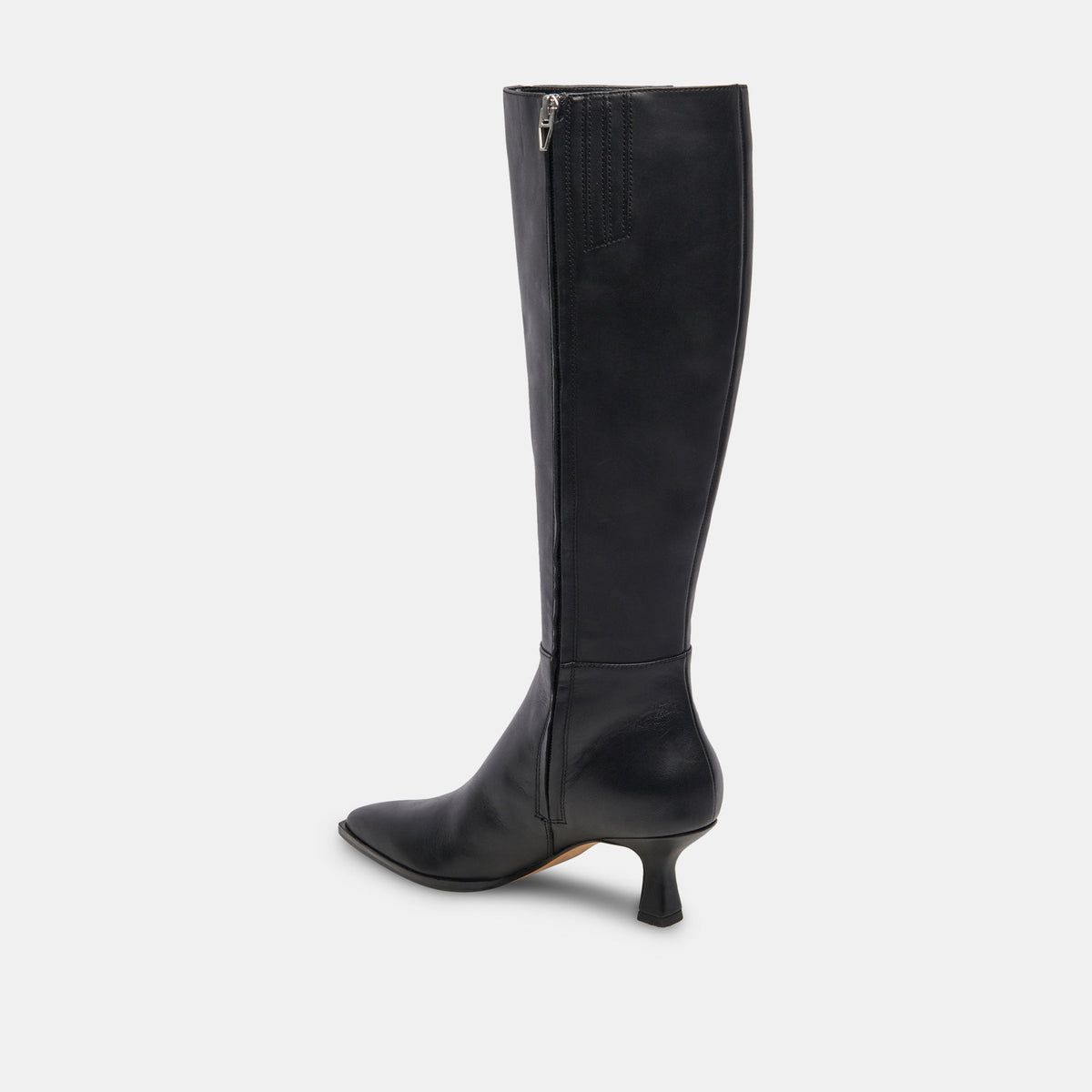 Auggie Black Leather Boots | Dolce Vita