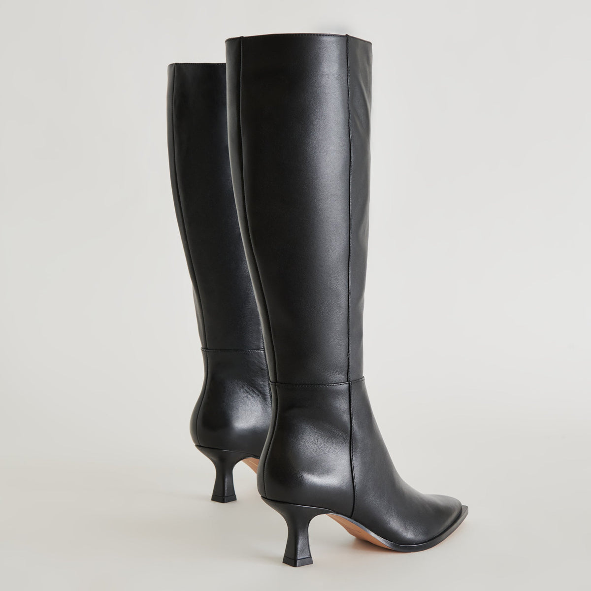 Auggie Black Leather Boots | Dolce Vita