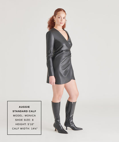 Auggie Black Leather Boots | Dolce Vita