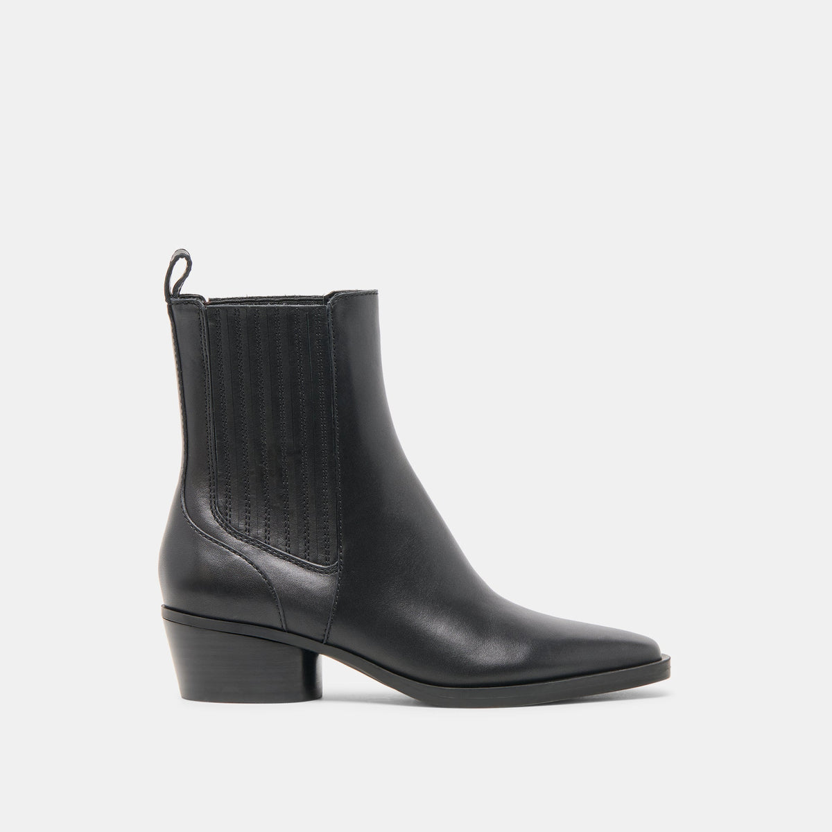 Faint H2O Waterproof Black Leather Booties | Dolce Vita