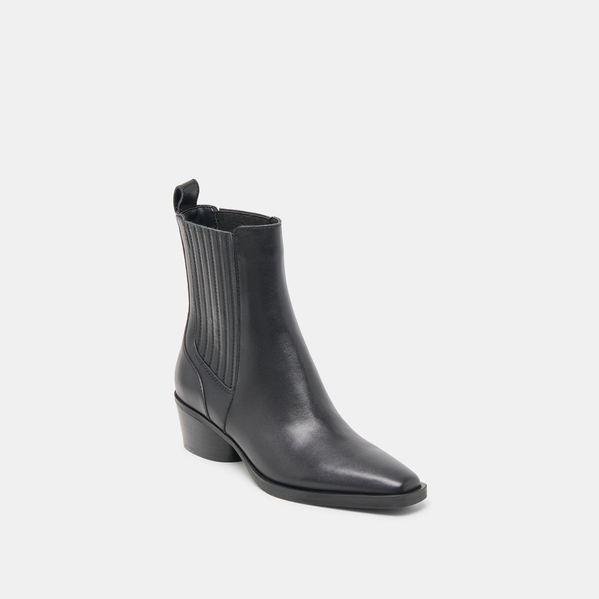Faint H2O Waterproof Black Leather Booties | Dolce Vita