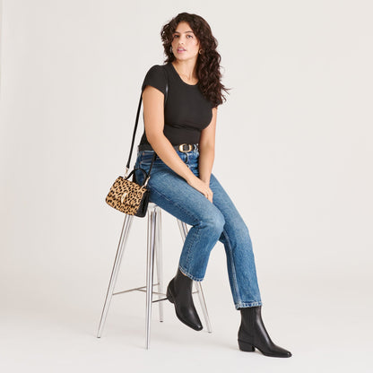 Faint H2O Waterproof Black Leather Booties | Dolce Vita