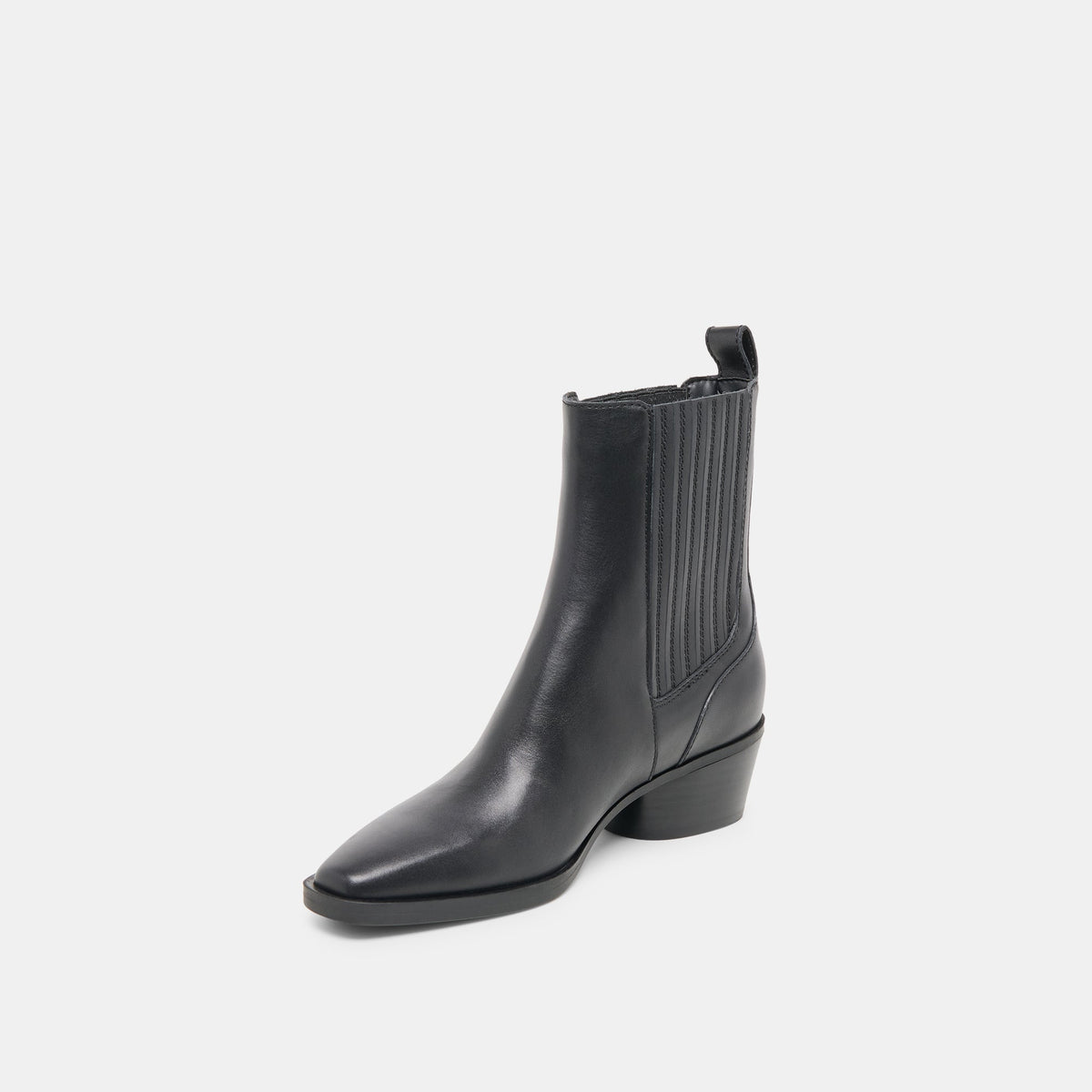 Faint H2O Waterproof Black Leather Booties | Dolce Vita