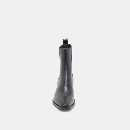 Faint H2O Waterproof Black Leather Booties | Dolce Vita