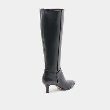 Aldy Black Leather Boots | Dolce Vita