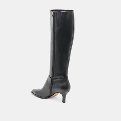 Aldy Black Leather Boots | Dolce Vita
