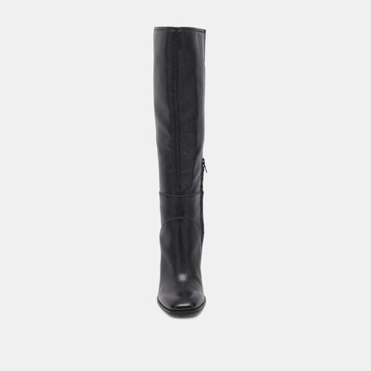 Fynn Boots Onyx Leather | Knee-High Onyx Leather Boots
 – Dolce Vita | Dolce Vita