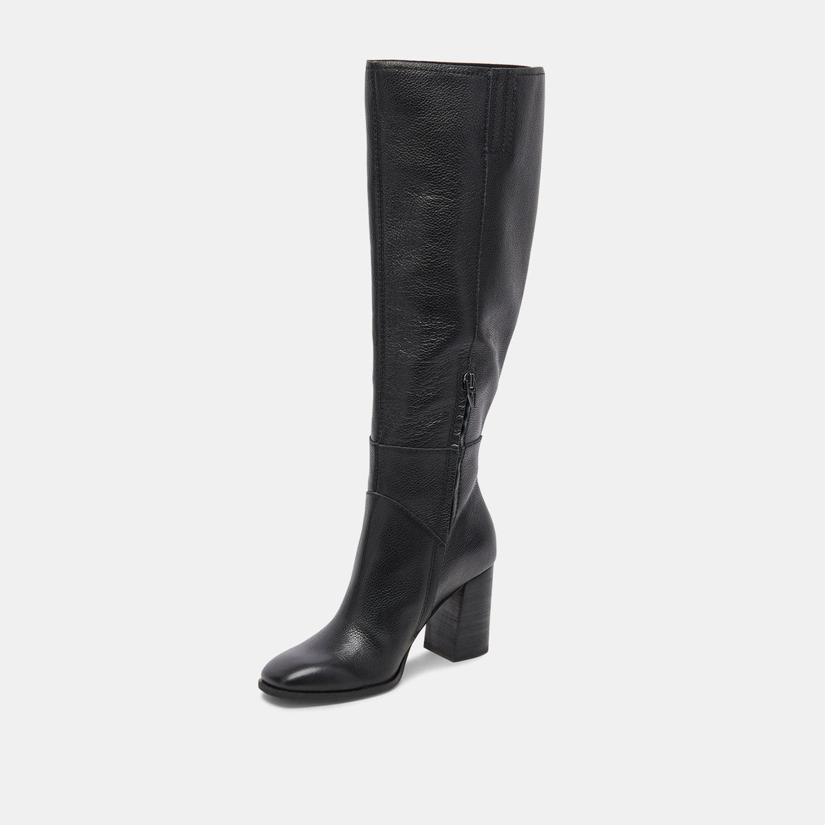 Fynn Boots Onyx Leather | Knee-High Onyx Leather Boots
 – Dolce Vita | Dolce Vita