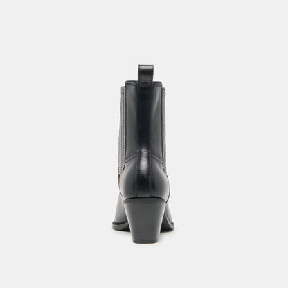Slim Black Leather Booties | Dolce Vita