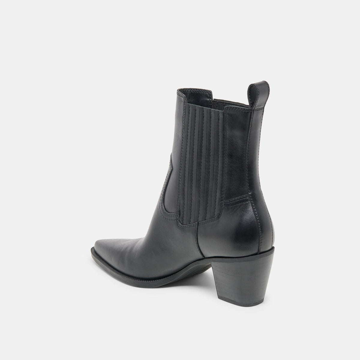 Slim Black Leather Booties | Dolce Vita
