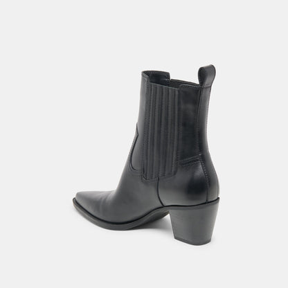 Slim Black Leather Booties | Dolce Vita