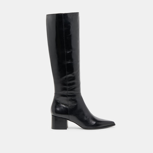 Kirson Black Leather Boots | Dolce Vita