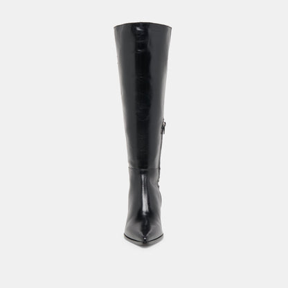 Kirson Black Leather Boots | Dolce Vita