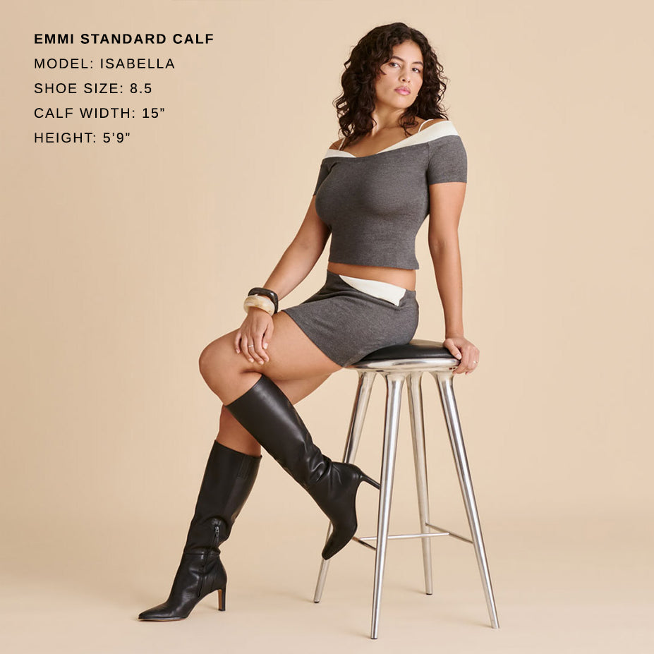 Emmi Black Leather Boots | Dolce Vita