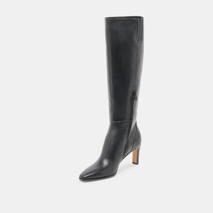 Emmi Black Leather Boots | Dolce Vita