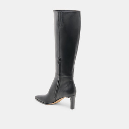 Emmi Black Leather Boots | Dolce Vita