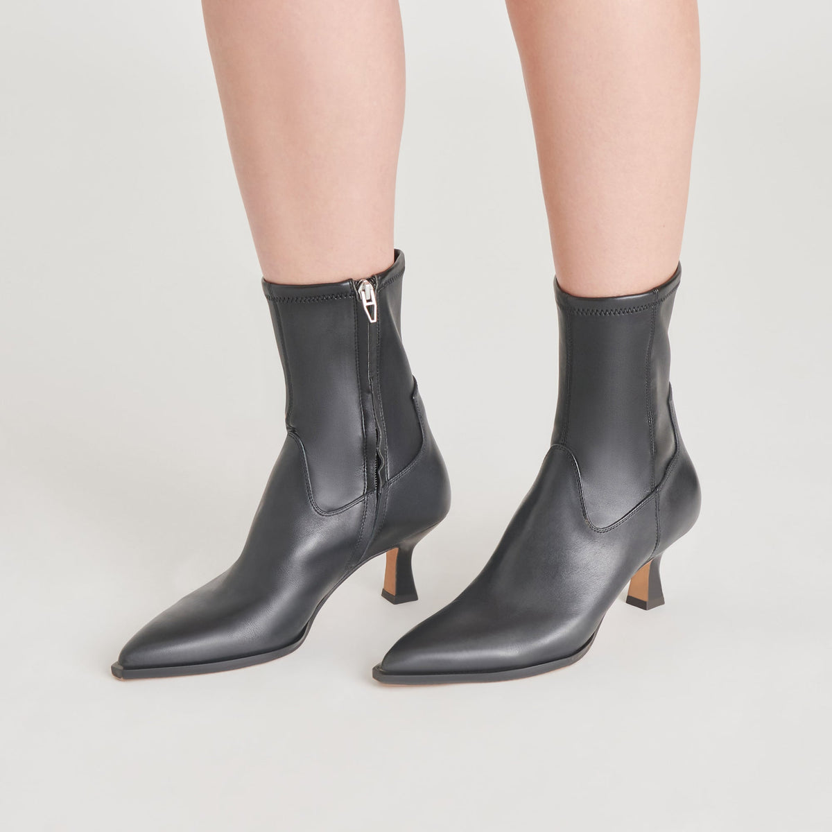 Arya Black Leather Boots | Dolce Vita